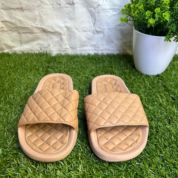 APL Lusso Quilted Slide clay Sandals womens 5 Rose Dust - Picture 8 of 16